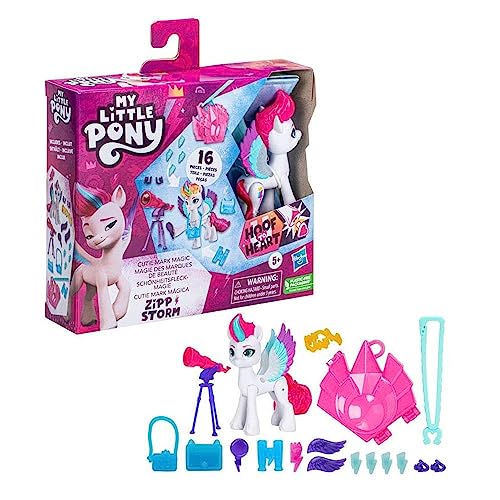 My Little Pony Giocattolo Make Your Mark, Cutie Mark Magic, Zipp Storm, Pony Zoccolo sul Cuore da 7,5 cm per Bambini e