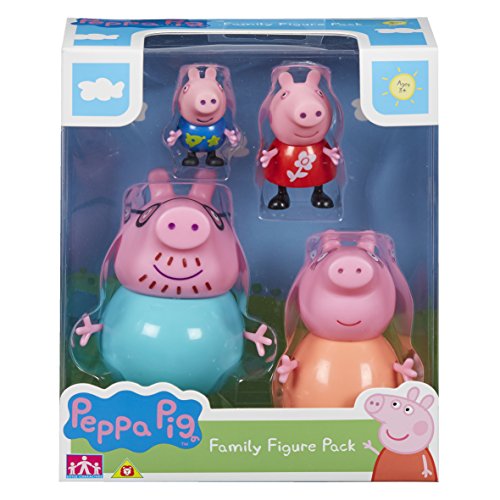 Peppa Pig 674 06666 - Confezione di statuette di famiglia