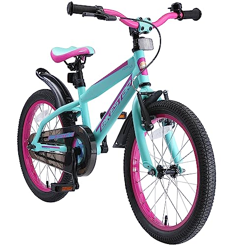 BIKESTAR Bicicletta Bambini 5-7 Anni ★ Bici Bambino Bambina 18 Pollici Freno a Pattino e Freno a retropedale ★ 18“