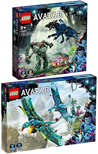 Lego Avatar Set da 2 pezzi: 75571 Neytiri e Thanator vs. Quaritch in MPA & 75572 Jakes e Neytiris primo volo su un