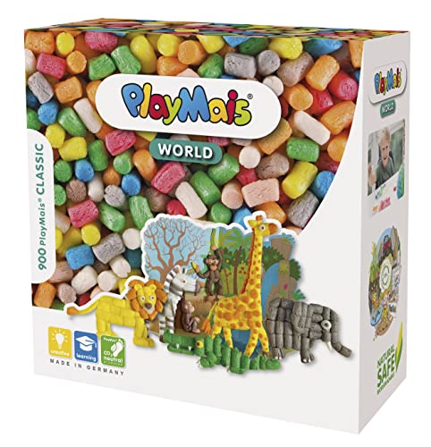 PlayMais WORLD Jungle kit creativo per bambini da 3 anni in su I Circa 1.000 pezzi, modelli e istruzioni per la