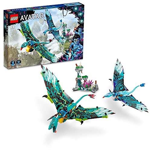 LEGO Avatar Il Primo Volo sulla Banshee di Jake e Neytiri, Modellino da Costruire di Pandora con Parti Fluorescenti, 2