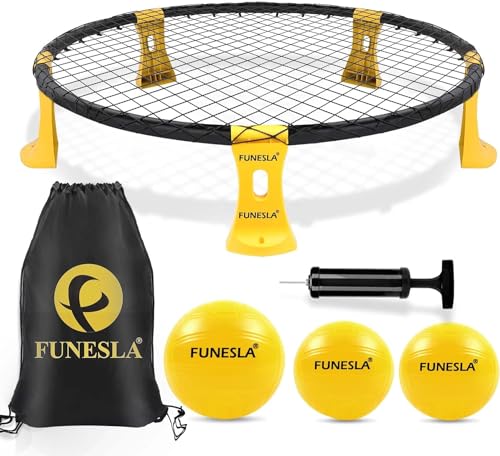 Funesla Spike Game Set Strikeball Standard 3 Palline Kit - Gioco di gioco con palla a picco aggiornato per il parco del