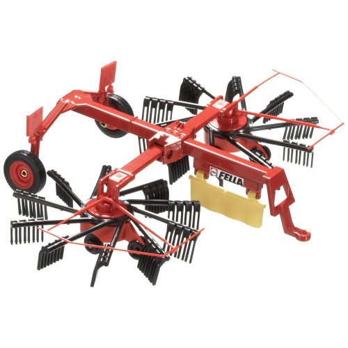 siku 2451, Ranghinatore Fella, 1:32, Metallo e Plastica, Rosso, Giranti mobili e richiudibili