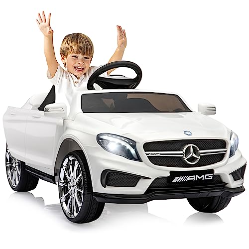 Macchina Elettrica per bambini da 12V Mercedes Benz AMG,Giocattolo veicoli elettrici a 2 porte con telecomando