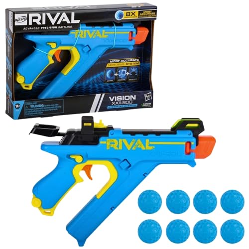 NERF Rival Vision XXII-800 Blaster, Sistema Rivale Più Preciso, Vista Regolabile, Rivista Integrata, 8 Accu-Round