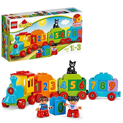 LEGO Duplo My First Il Treno dei Numeri, Giochi Educativi Didattici, Grandi Mattoncini Numerati, Giocattolo per Bambino