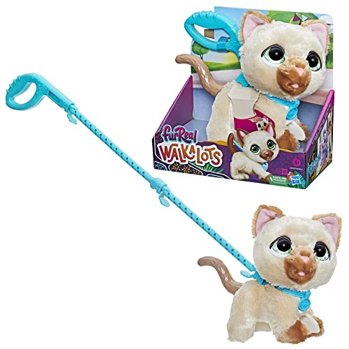 FurReal Walkalots - Gattino, Giocattolo interattivo di gattina Che Cammina per Bambini e Bambine, con Suoni e reazioni,