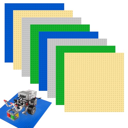 Set di 8 Pannelli da Costruzione,in stile classico quadrato su un lato per strada piatta, impilabili compatibile con