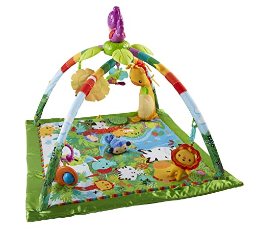 Fisher-Price Palestrina Neonato del Tucano, Palestrina con Luci, Musica e Personaggi, Ripiegabile, Tappetino Lavabile in