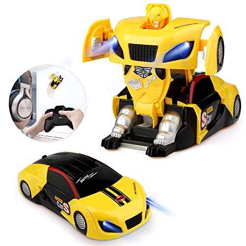 Blasland Macchina Telecomandata Robot, Giocattoli per Bambini Auto Radiocomandata Trasformabile Macchinina sui Muro