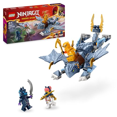 LEGO NINJAGO Draghetto Riyu, Modellino da Costruire di Drago Giocattolo con 3 Minifigure di Personaggi Ninja, Giochi