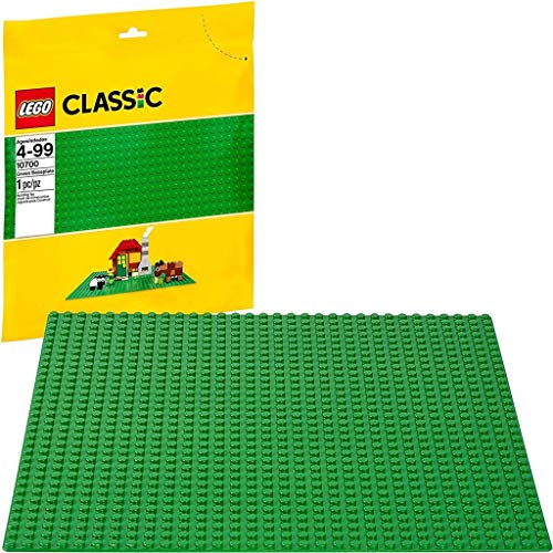 LEGO Classic Base Verde, Superfice Creativa per Mattoncini, Giochi per Bambini dai 4 Anni, Tavola per Costruzioni,