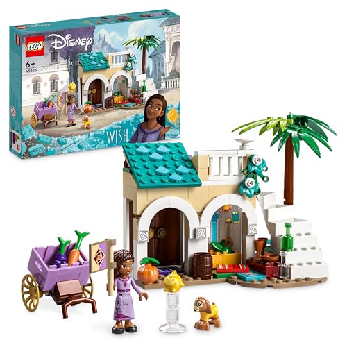LEGO Disney Wish Asha nella Città di Rosas, Set dal Film Wish con Mini Bambolina di Asha e le Figure di Star e