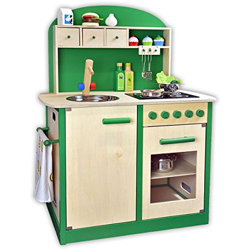 Cucina per bambini, Sun, cucina giochi in legno, verde