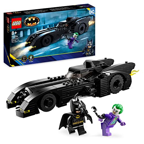 LEGO DC Batmobile: Inseguimento di Batman vs. The Joker, Set Iconica Batmobile del 1989 con 2 Minifigure e Batarang,