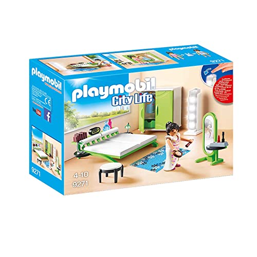 PLAYMOBIL City Life 9271, Camera da Letto, dai 4 Anni