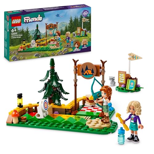LEGO Friends Tiro con l'Arco al Campo Avventure, Giochi Sportivi per Bambine e Bambini da 6 Anni in su con Arco e Frecce