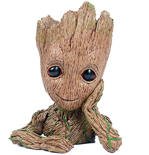 GTLAOGS Groot Flowerpot, Baby Groot Action Figure Flower pot, Vasi Tradizionali, Portapenne con foro per bambini,