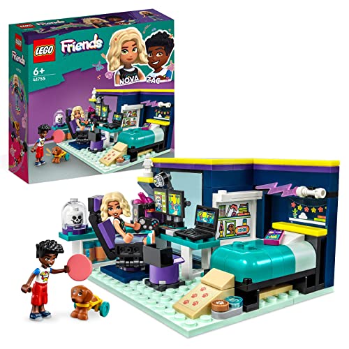 LEGO Friends La Cameretta di Nova, Camera da Letto a Tema Videogiochi, Giochi per Bambini dai 6 Anni da Collezione con