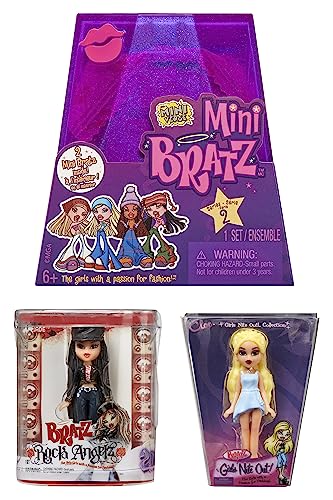 MGA's Miniverse Mini Bratz Serie 2 - Y2K Nostalgia - 2 Mini Bratz in Ogni Confezione - La Confezione Funge da espositore