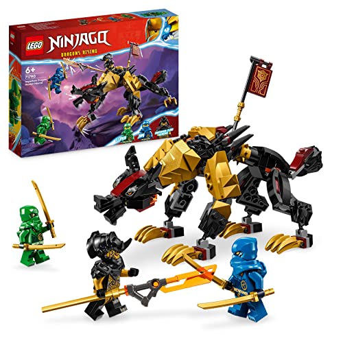LEGO NINJAGO Cavaliere del Drago Cacciatore Imperium, Mostro Giocattolo da Costruire con 3 Minifigure, Giochi per