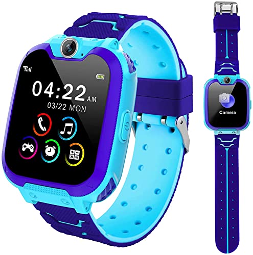 Smartwatch per Bambini con Telefono, Orologio Intelligente con 16 Giochi Chiamata Musicale SOS Touchscreen Fotocamera,