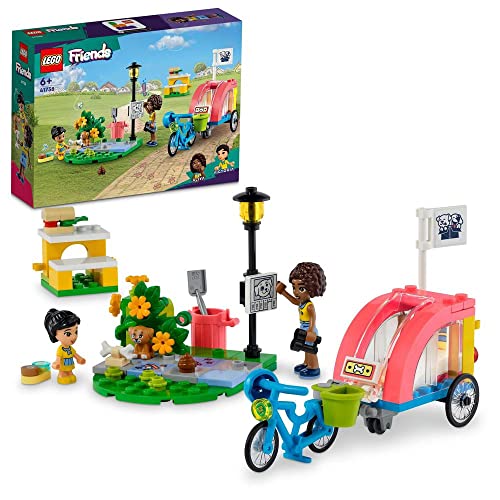 LEGO Friends Bici di Soccorso dei Cani, Giochi per Bambini per la Cura degli Animali Domestici con Animale Giocattolo e
