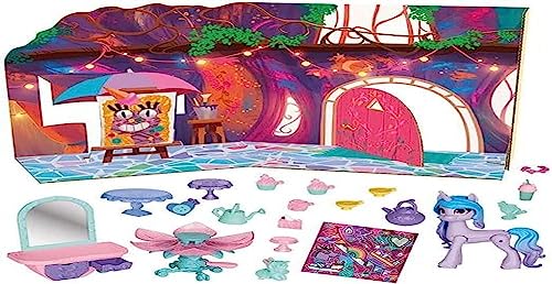 My Little Pony: Lascia il Tuo Segno, Unicorn Tea Party di Izzy Moonbow, pony Zoccolo sul cuore, 20 accessori e scena di