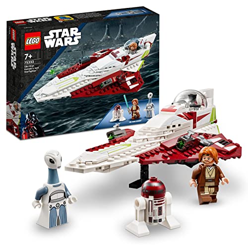 LEGO Star Wars Jedi Starfighter di Obi-Wan Kenobi, Modellino da Costruire di Astronave Giocattolo da l'Attacco dei Cloni