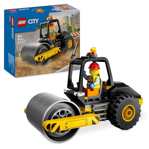 LEGO City Rullo Compressore, Set di Costruzioni Giocattolo per Bambini e Bambine da 5 Anni in su, Veicolo Stradale da