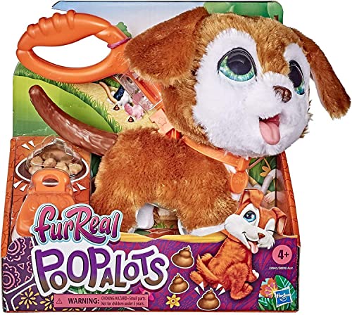 FurReal Hasbro, Poopalots Cagnolino (Peluche Cagnolino interattivo per Bambini da 4 Anni in su con Accessori), beice