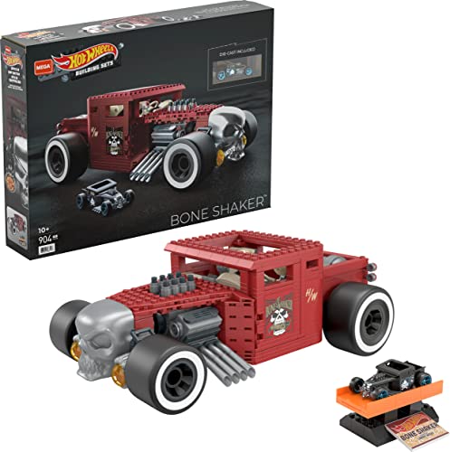 MEGA Construx - Hot Wheels Bone Shaker Set da Costruzione, Costruzioni Giocattolo per Bambini, Multicolore, HBD50