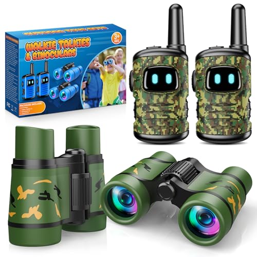 Dislocati Giochi Bambino 3-9 Anni Maschio, Walkie-talkie Bambini Regalo Bambino Bambina 3-9 Anni Binocolo Bambini Giochi