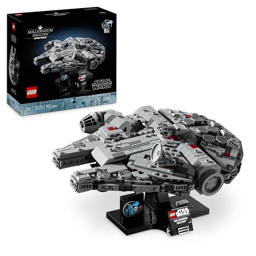 LEGO Star Wars Millennium Falcon, Modellino da Costruire per Adulti, Kit Astronave da Collezione, Veicolo Arredamento