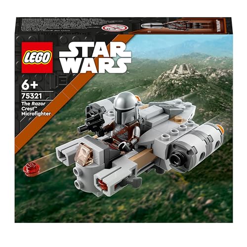 LEGO 75321 Star Wars Microfighter Razor Crest, Playset con Cannoniera Mandalorian e Minifigure per Bambini dai 6 Anni in