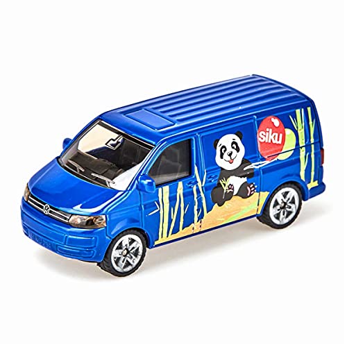 siku 1338, Transporter VW, Metallo e Plastica, Blu, Portellone posteriore apribile, Auto giocattolo per bambini