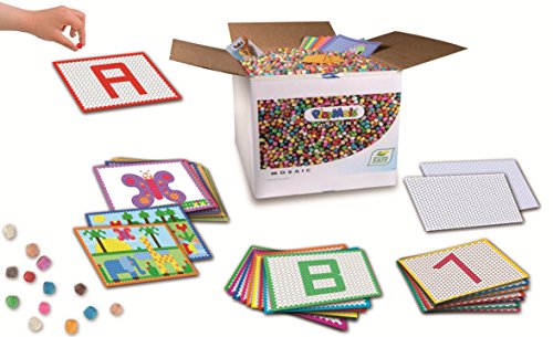 PlayMais Eduline Mosaic Kit Costruzioni per Bambini da 3 Anni I 12.000 Pezzi I Giocattolo Naturale I stimola creatività