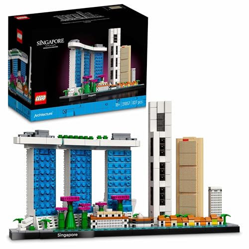 LEGO Architecture Singapore, Kit Modellismo per Adulti da Collezione, Idea Regalo per Uomo, Donna, Lui o Lei, Set di