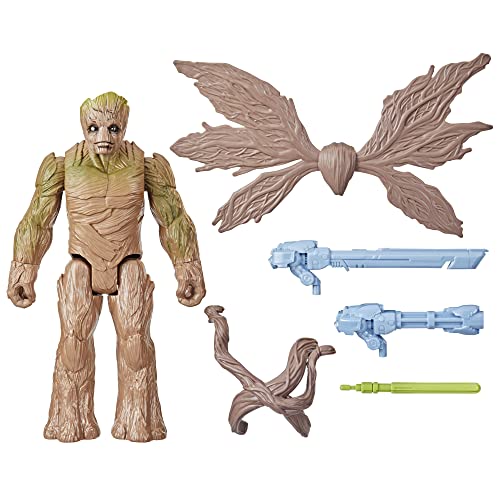 Marvel Hasbro Titan Hero Series, action figure Deluxe Blast 'N Battle di Groot da 29 cm ispirata al film Guardiani della