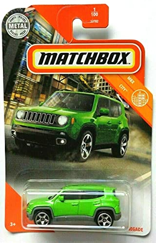 Matchbox 2019 Jeeps Renegade, 1/100 MBX Città [Verde]