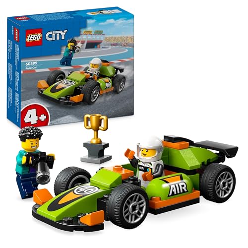 LEGO City Auto da Corsa Verde, Macchina Giocattolo, Modellino da Costruire di Veicolo Formula 1 in Stile Classico, Gioco