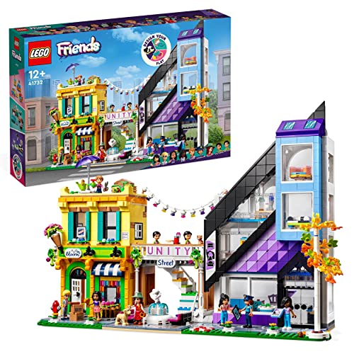 LEGO Friends Negozio di Design e Fioraio del Centro, Giochi per Bambini, Bambine, Ragazzi e Ragazze da 12 Anni, Edificio