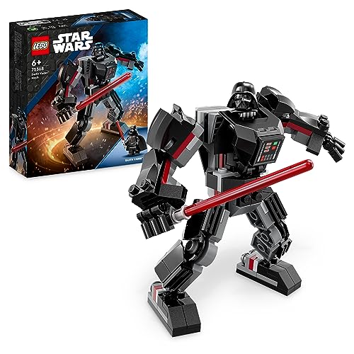 LEGO Star Wars Mech di Darth Vader, Action Figure Snodabile da Costruire con Abitacolo per Minifigure e Grande Spada