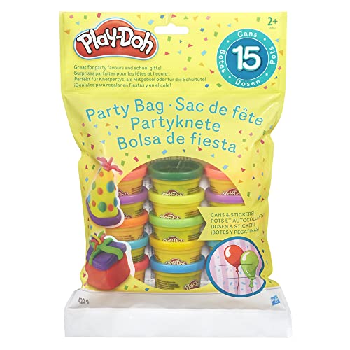 Play-Doh Hasbro Party Bag, 18367EU4, Regali di Halloween per Bambini e Bambine dai Due Anni in su, Contiene: 15 vasetti