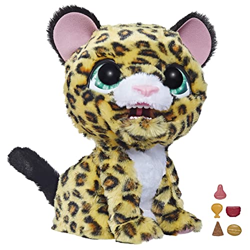 furReal Lil' Wilds, Lolly Il leopardo, peluche animatronico elettronico con oltre 40 suoni e reazioni, da 4 anni