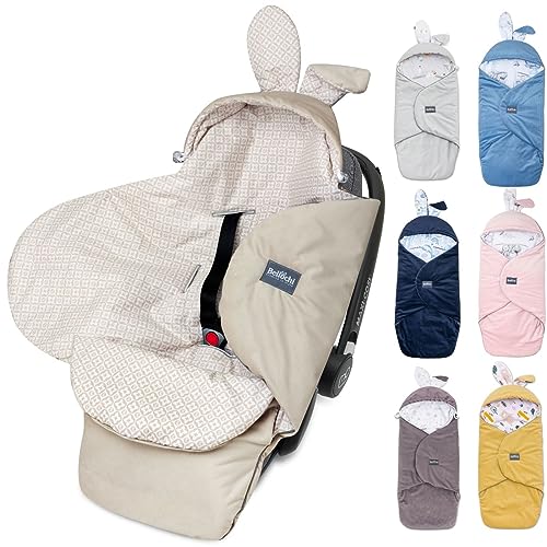 Bellochi Coperta Ovetto Neonato - Sacco Neonato Invernale e Estivo - Universale per Ovetto Passeggino Buggy o Seggiolino