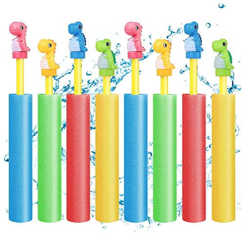 Pistola ad Acqua, Lehoo Castle 8pcs Schiuma, 21cm Bambini, Giocattoli Giochi Piscina Spiaggia Regali 3-12