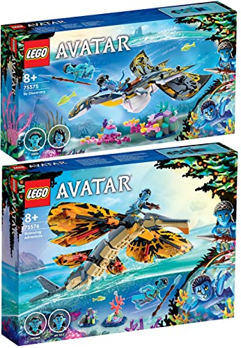 Lego Avatar Set da 2 pezzi: 75575 scoperta dell'Ilu & 75576 Skimwing Adventure