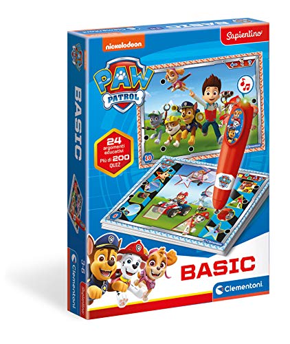 Clementoni Sapientino Basic Paw Patrol - Gioco Educativo, Gioco Elettronico Con Penna Interattiva, Adatto A Bambini E